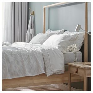 NWT White Linen Sheets- King size